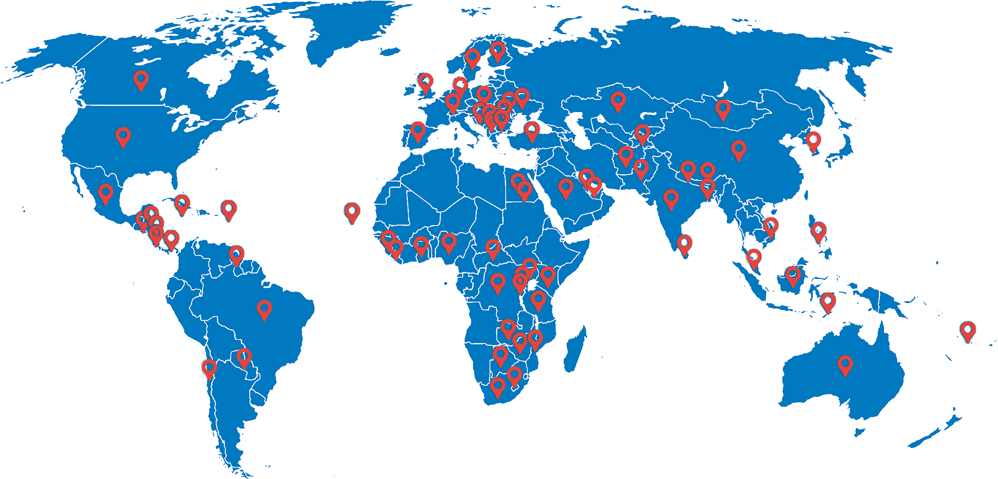 Карта левостороннего движения в мире
